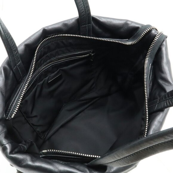 PRADA Black Leather Tote Bag - Picture 7 of 10